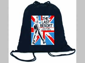 Last Resort ľahké sťahovacie vrecko ( batôžtek / vak ) s čiernou šnúrkou, 100% bavlna 100 g/m2, rozmery cca. 37 x 41 cm